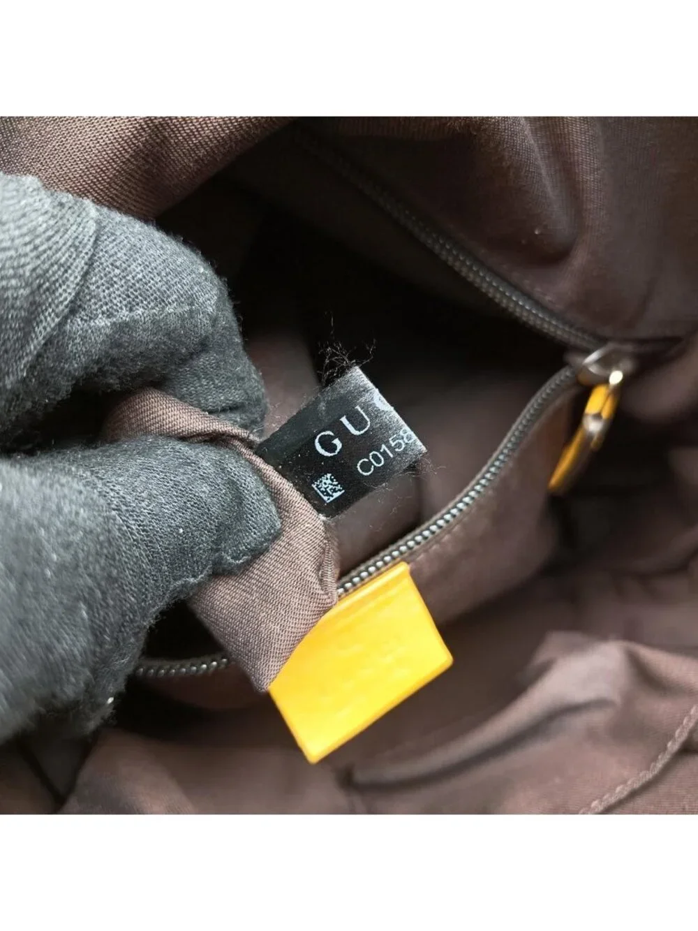 Gucci Diamante Yellow Leather Tote